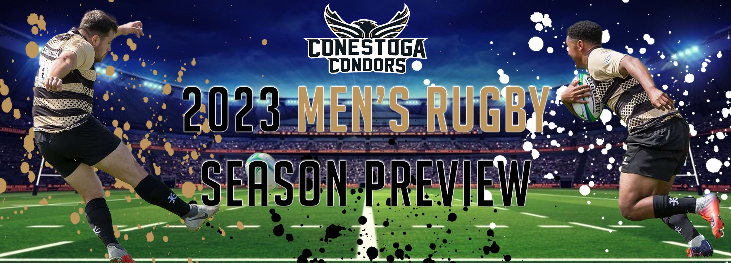 A web banner with the headline 2023 Men's Rugby Season Preview.
